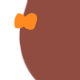 A chicken silhouette wearing the bowtie accessory, highlighted in orange.