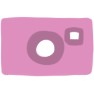 A pink camera