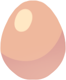 A pink egg