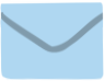 A closed blue envelope