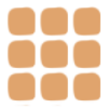 A grid of nine yellow squares