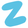 A blue Z.