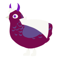 Palindrome, a wine and overcast chicken with a half-lace pattern