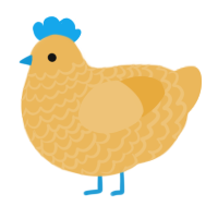 A honey chicken with a lace pattern