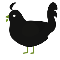 Love You To Death, a black chicken