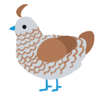 A mist and brown chicken with a lace pattern