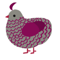 KING, a ash and wine chicken with a lace pattern