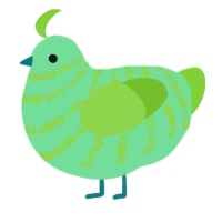 Anyway, a spring and grass chicken with a bar pattern