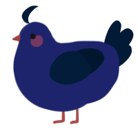 A navy and tumblr chicken