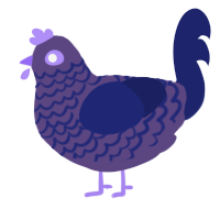 Departure Songs, a overcast and navy chicken with a lace pattern