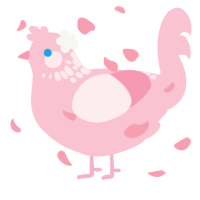 A rose chicken with a neck-speckle pattern