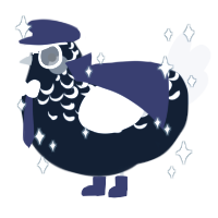 A tumblr and mist chicken with a half-lace pattern