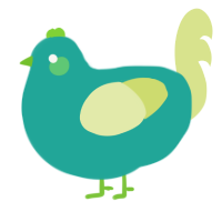 A turquoise and lemon chicken