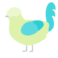 A apple and aqua chicken