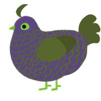 walkie talkie, a overcast and olive chicken with a lace pattern