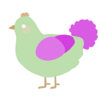 A gluppy and orchid chicken