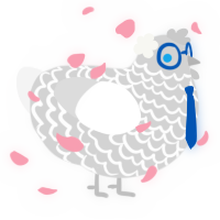 Eraser, a mist and white chicken with a lace pattern