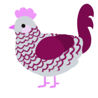 Vitamins, a mist and wine chicken with a lace pattern