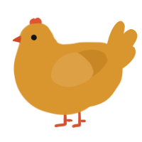 A orange chicken