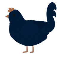 Tumblr Savior, a tumblr chicken with a lace pattern