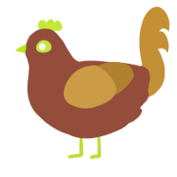 A russet and gold chicken