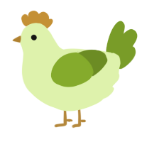 A apple and chartreuse chicken