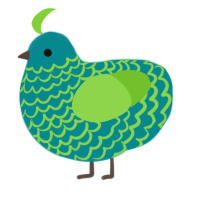Sea Glass, a teal and grass chicken with a lace pattern