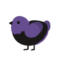 A sable and overcast chicken with a head pattern
