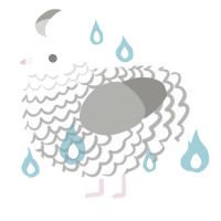 The Burned Grey, a mist and ash chicken with a lace pattern