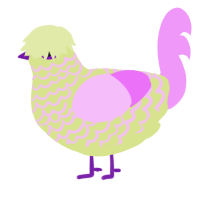 Lavender Lemonade, a lemon and lavender chicken with a lace pattern