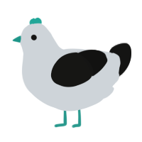 A mist and black chicken