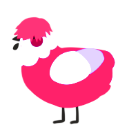 A maroon and lilac chicken with a head pattern