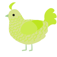 A lemon and lime chicken with a lace pattern