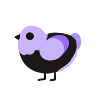 A sable and lilac chicken with a head pattern