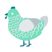 GetInto Hypnosis Mic, a mint and mist chicken with a lace pattern
