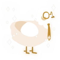 Raziel, a cream chicken with a head pattern