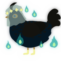 Mika Kagehira from E, a tumblr and black chicken with a half-lace pattern