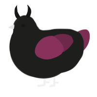 Voice of the Cheated, a sable and maroon chicken