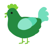 soap, a viridian and mint chicken