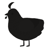 Princess of Pearls, a sable chicken with a double-lace pattern