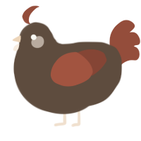 A bark and russet chicken