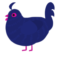 (unnamed), a navy chicken with a bar pattern