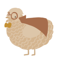 Quicksand Rose, a beige chicken with a lace pattern