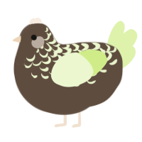 (unnamed), a bark and apple chicken with a half-lace pattern