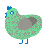 (unnamed), a spring and ash chicken with a double-lace pattern