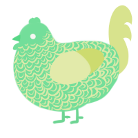 A spring and lemon chicken with a double-lace pattern