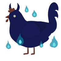 Abyssal, a navy chicken