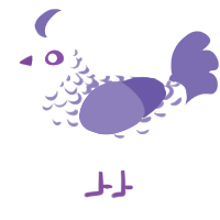 (unnamed), a white and indigo chicken with a half-lace pattern