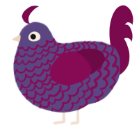 Cavendish, a overcast and wine chicken with a lace pattern