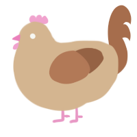 Freak Two, a beige and brown chicken